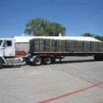 Delivery Truck Full of Wire Decks — Warehouse Equipment Services in Grand Prairie, TX Delivery Truck Full of Wire Decks — Warehouse Equipment Services in Grand Prairie, TX