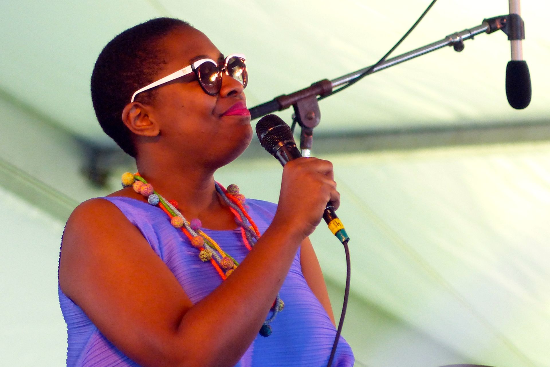 Cecile McClorin Salvant at Newport Jazz Festival. #JazzVoices Photo credit: Kelli Campbell