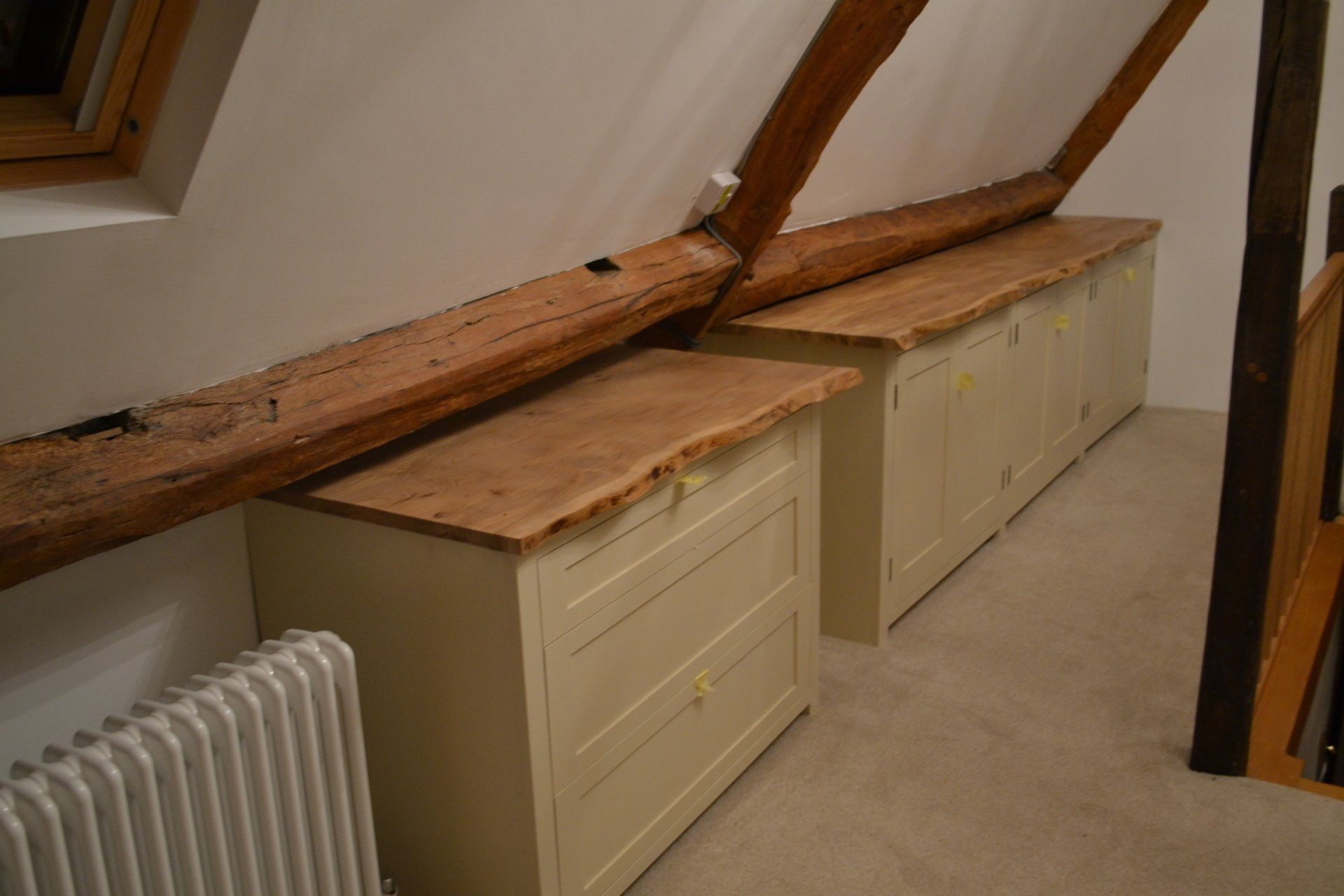 Bespoke solid elm bedroom