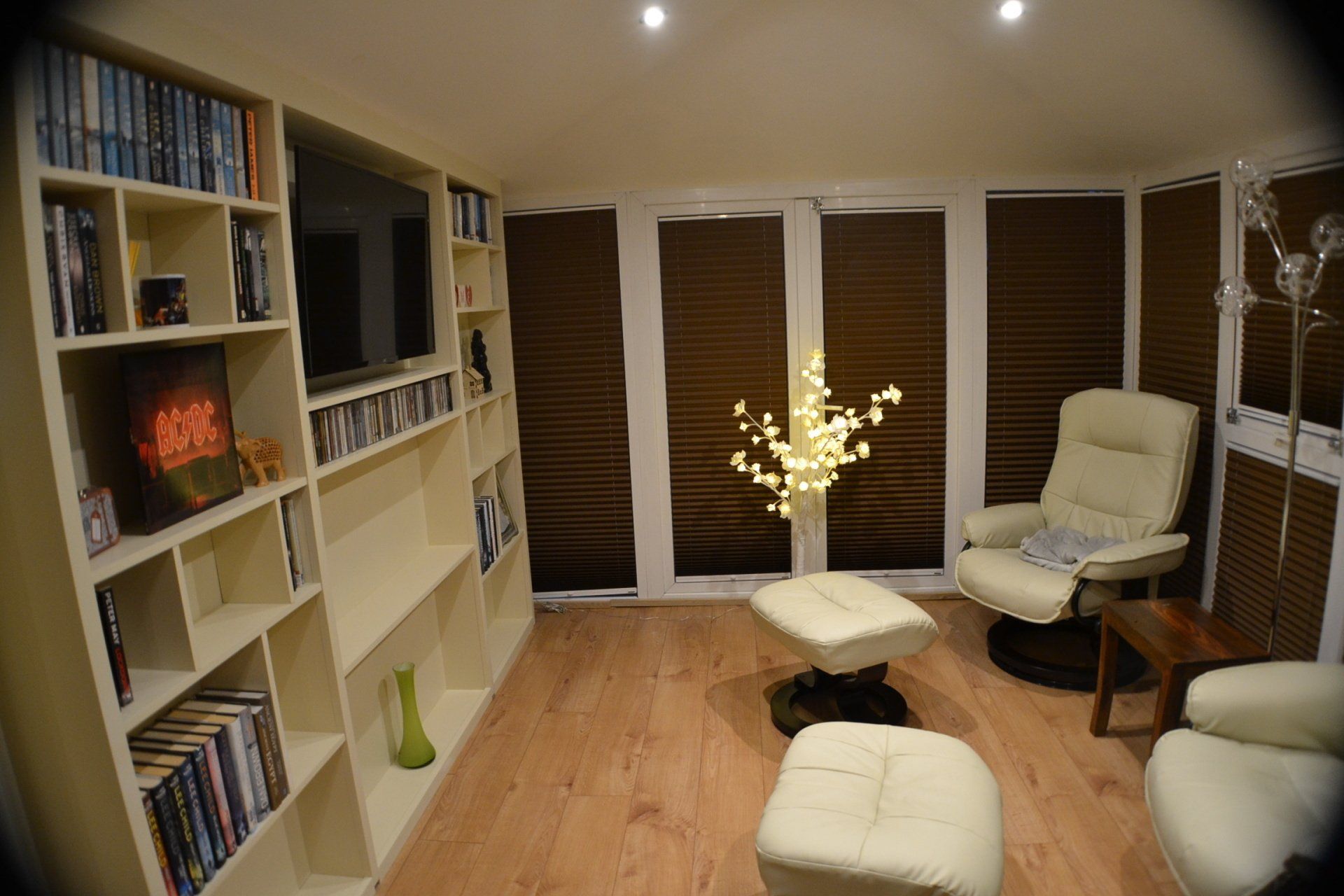 contemporary painted bookcase