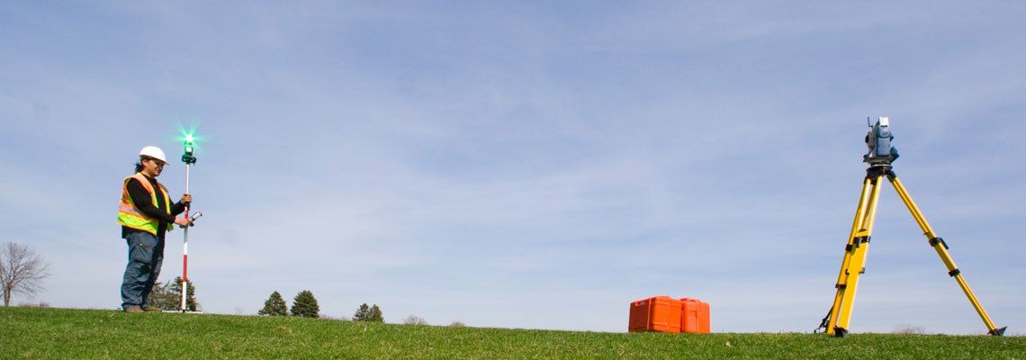 Reflection in the prism — land surveying in Marysville, OH
