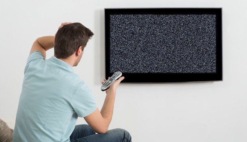 televisore senza segnale audio-video