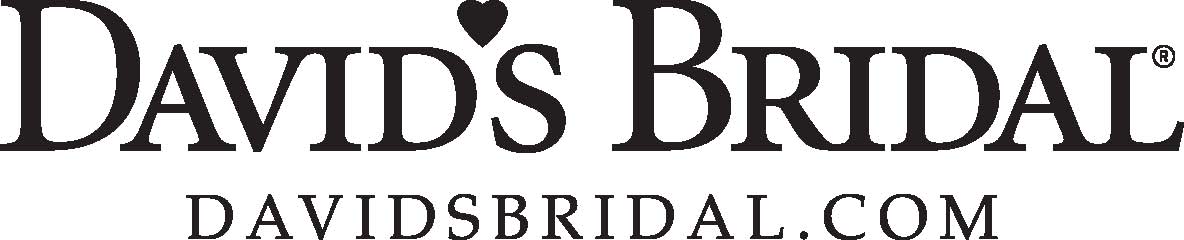 The logo for david 's bridal is black and white.
