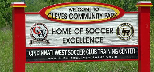 Custom sign on routed wood in Cincinnati, OH