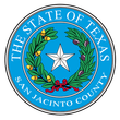 The seal of the state of texas san jacinto county
