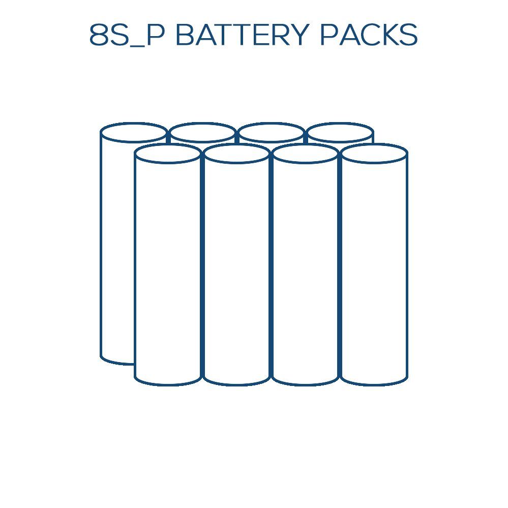 8 batteries
