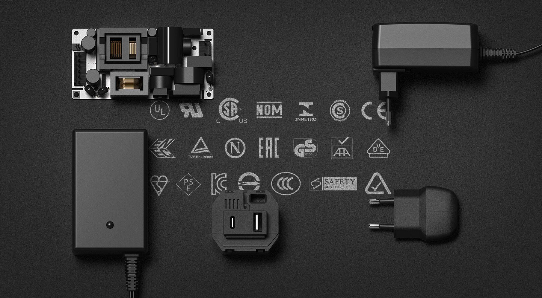 Open Frame, Plugin, Desktop, In-wall & USB Power Supplies Visual shows our Open Frame, Plugin, Desktop, In-wall & USB Power Supplies