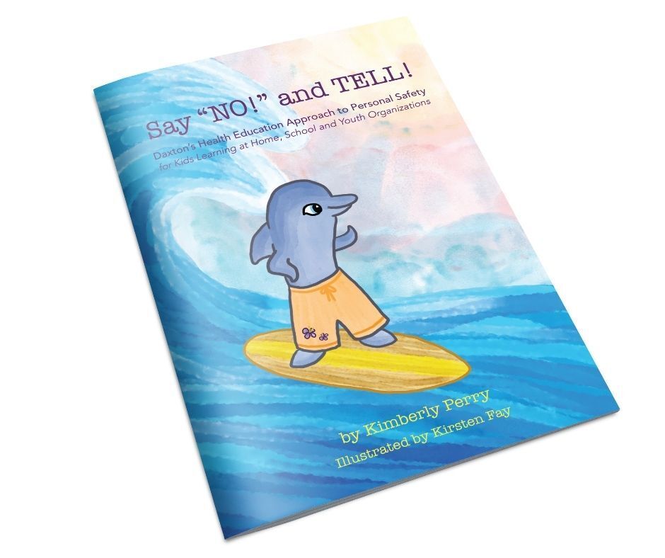 A book with a dolphin on it that says say no and tell
