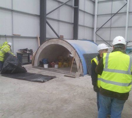 Workers on construction site