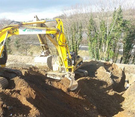 Digger on site