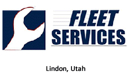 A logo for fleet services in lindon utah