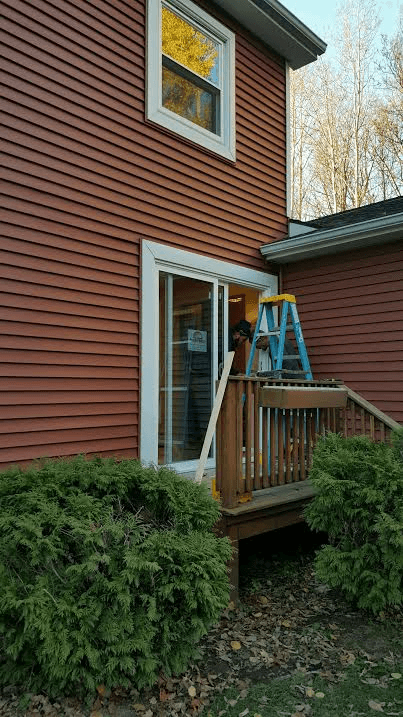 new siding installation