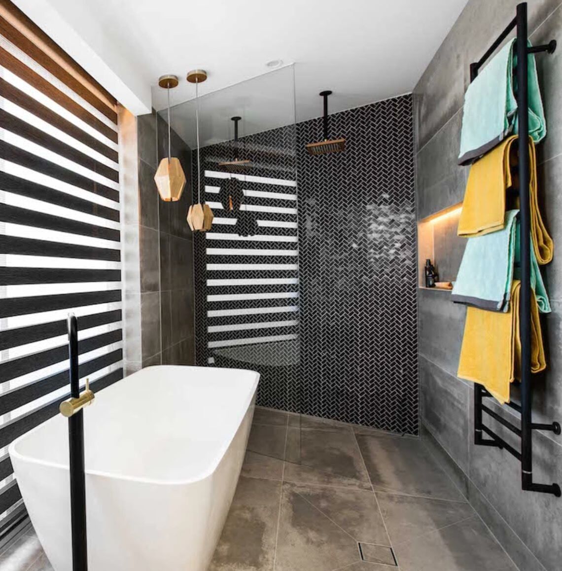 Modern Bathroom Floor & Wall Tiling— Tile Supplies in Alstonville, NSW