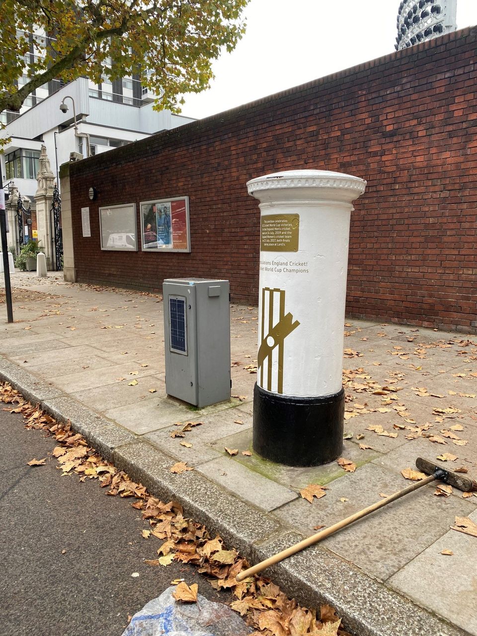 Cricket World Cup Post Box Cricket World Cup White Post Box