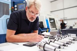 Professional checking the products