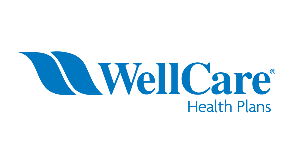 WellCare logo: Blue stylized leaf design and company name with 