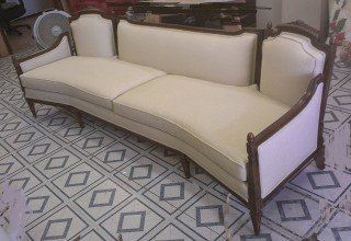 White Long Couch