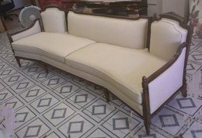 White Long Couch