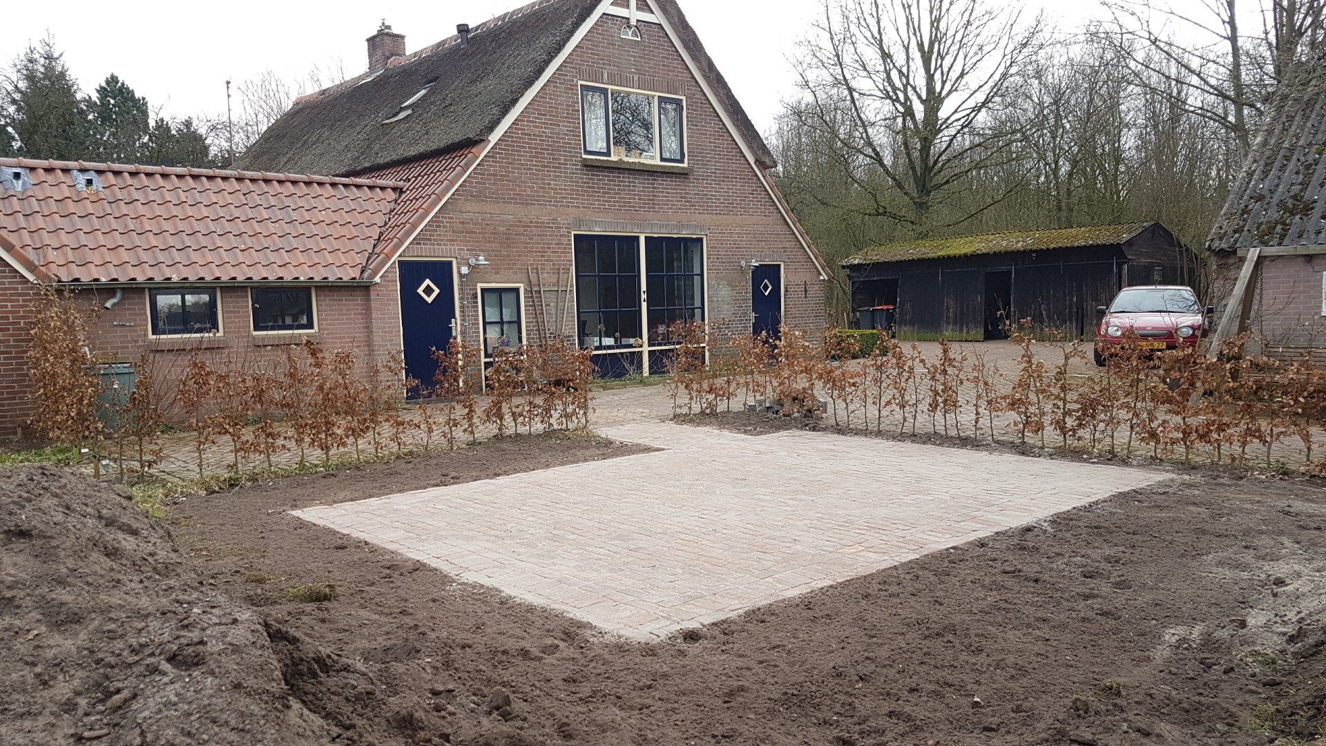 Aanleg van terras