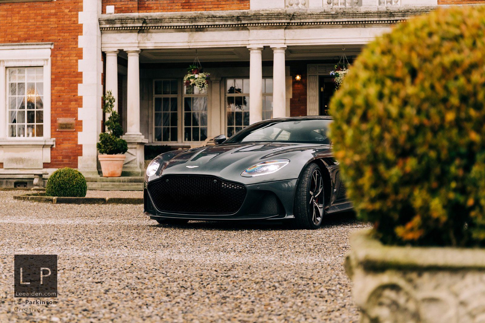 Photoshoot of the Aston Martin DBS Superleggera at Eaves Hall Clitheroe Lancashire by Wedding and Automotive Photographer