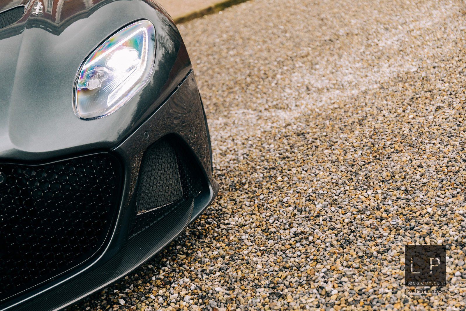 Photoshoot of the Aston Martin DBS Superleggera at Eaves Hall Clitheroe Lancashire by Wedding and Automotive Photographer