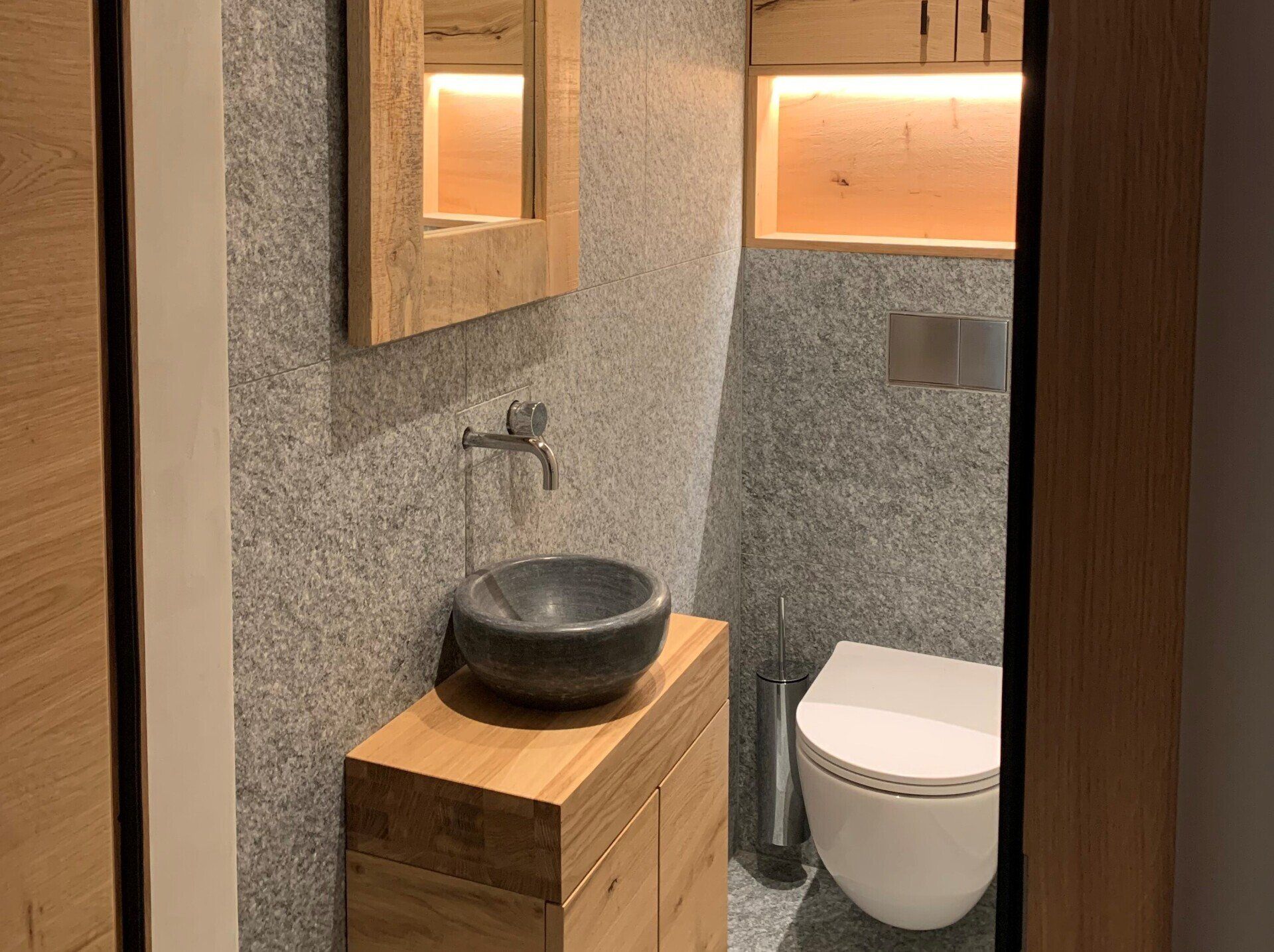Transformation chalet Verbier sanitaires après