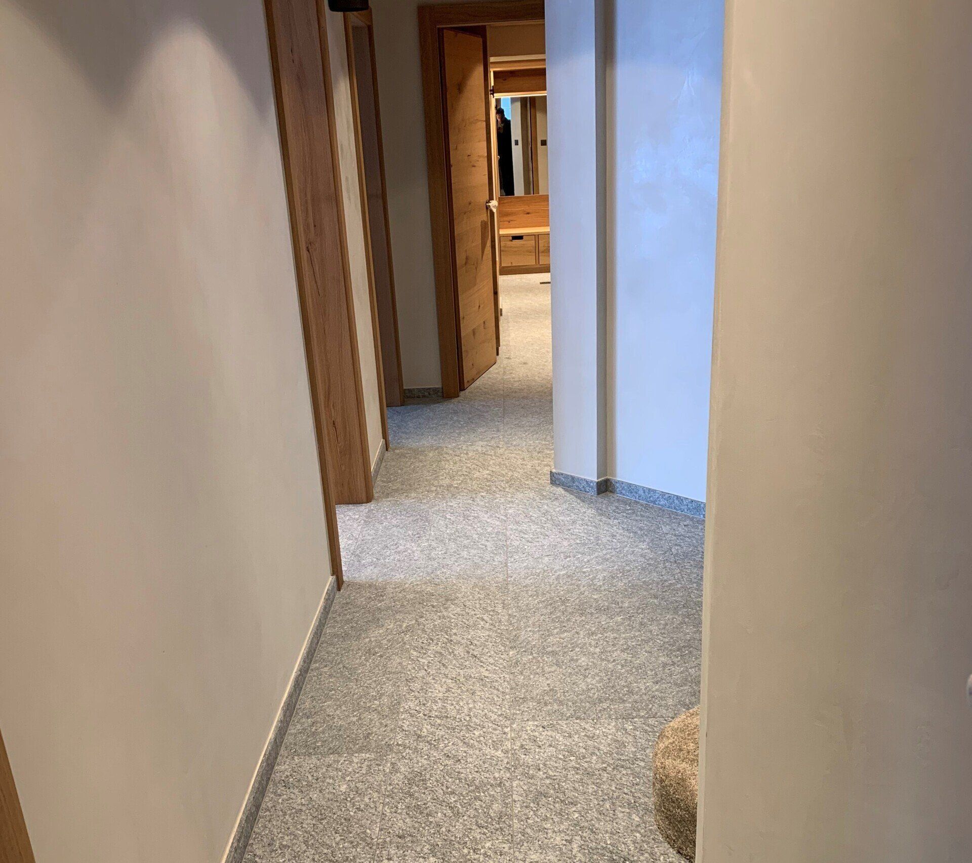Transformation chalet Verbier couloir après