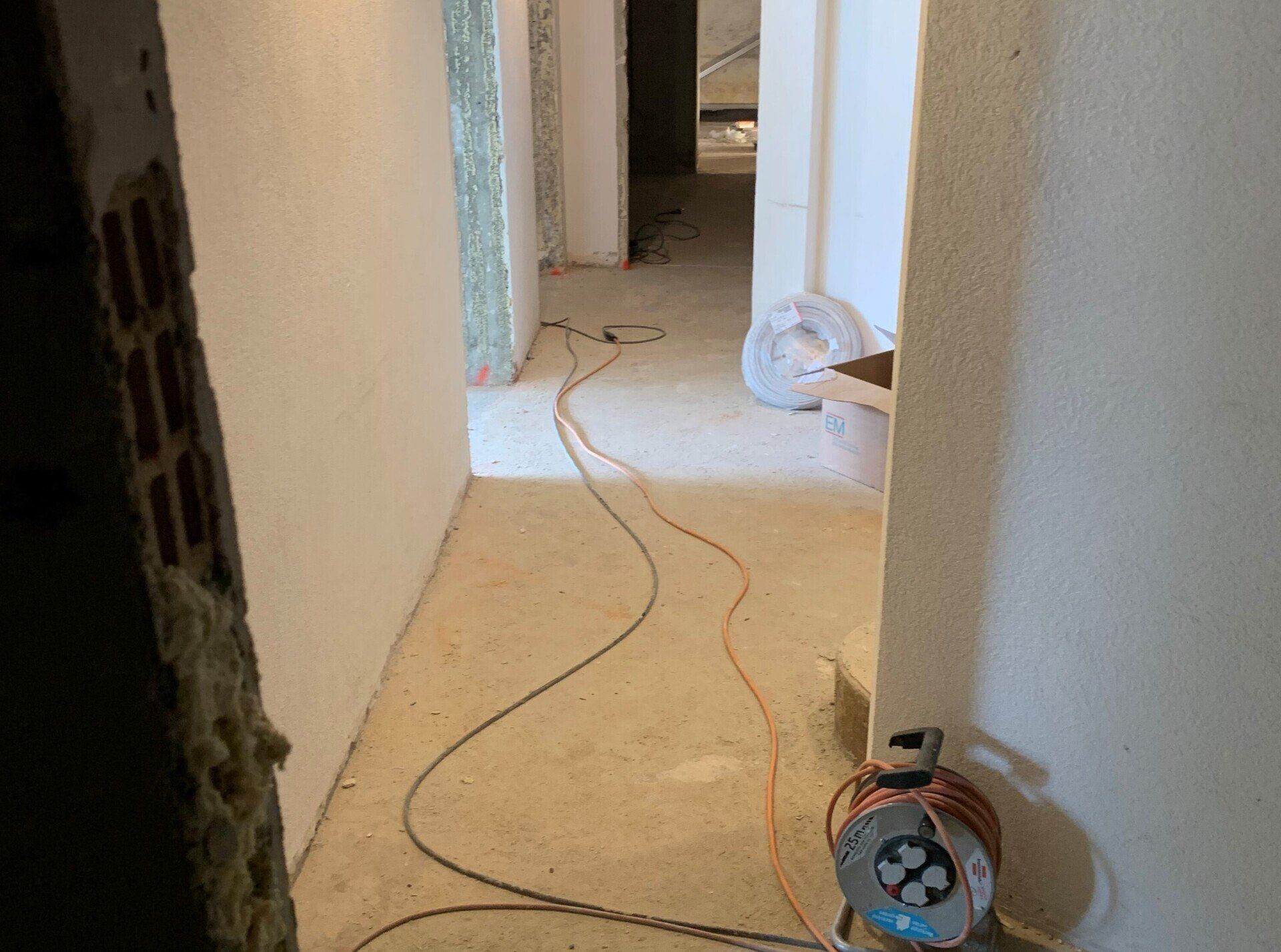 Transformation chalet Verbier couloir avant