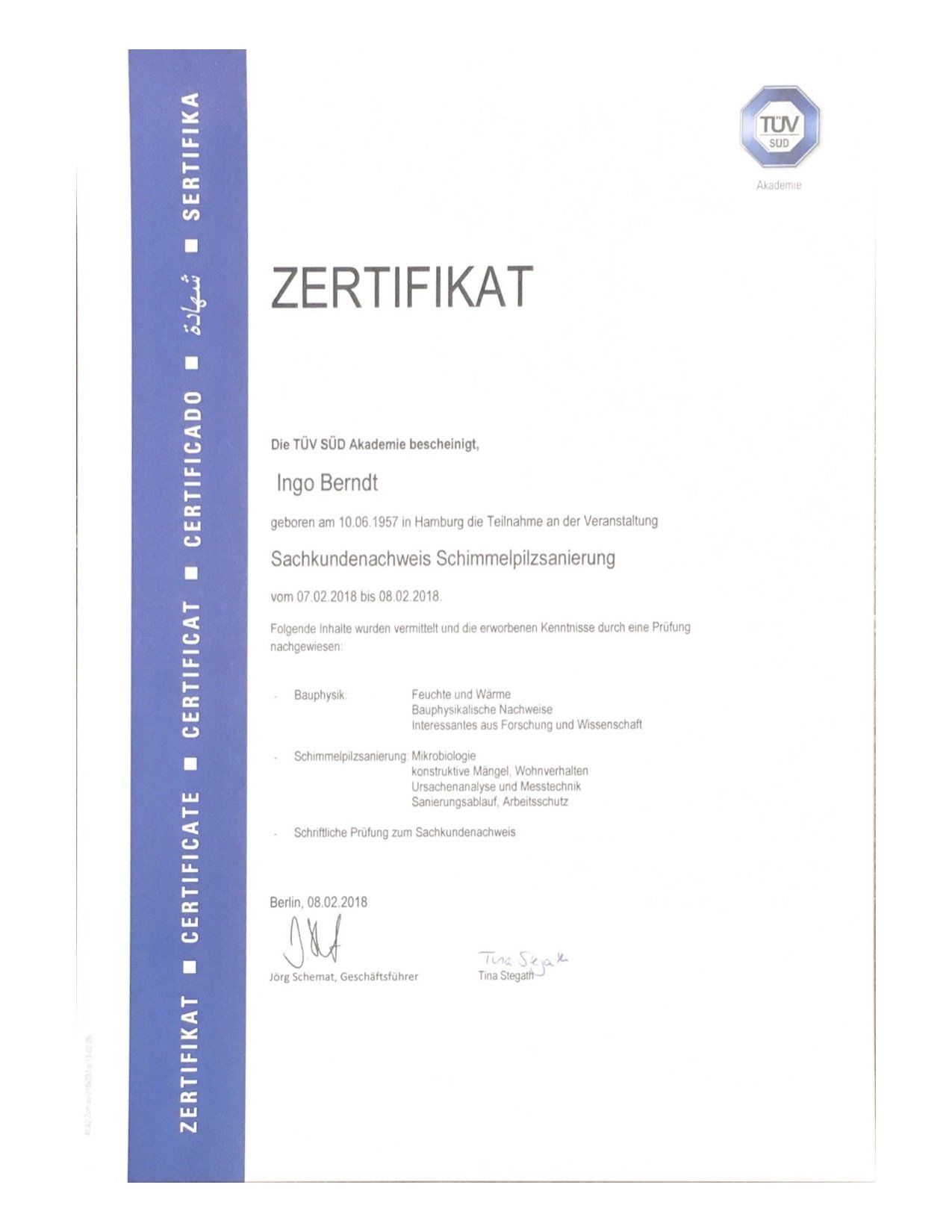 Zertifikat