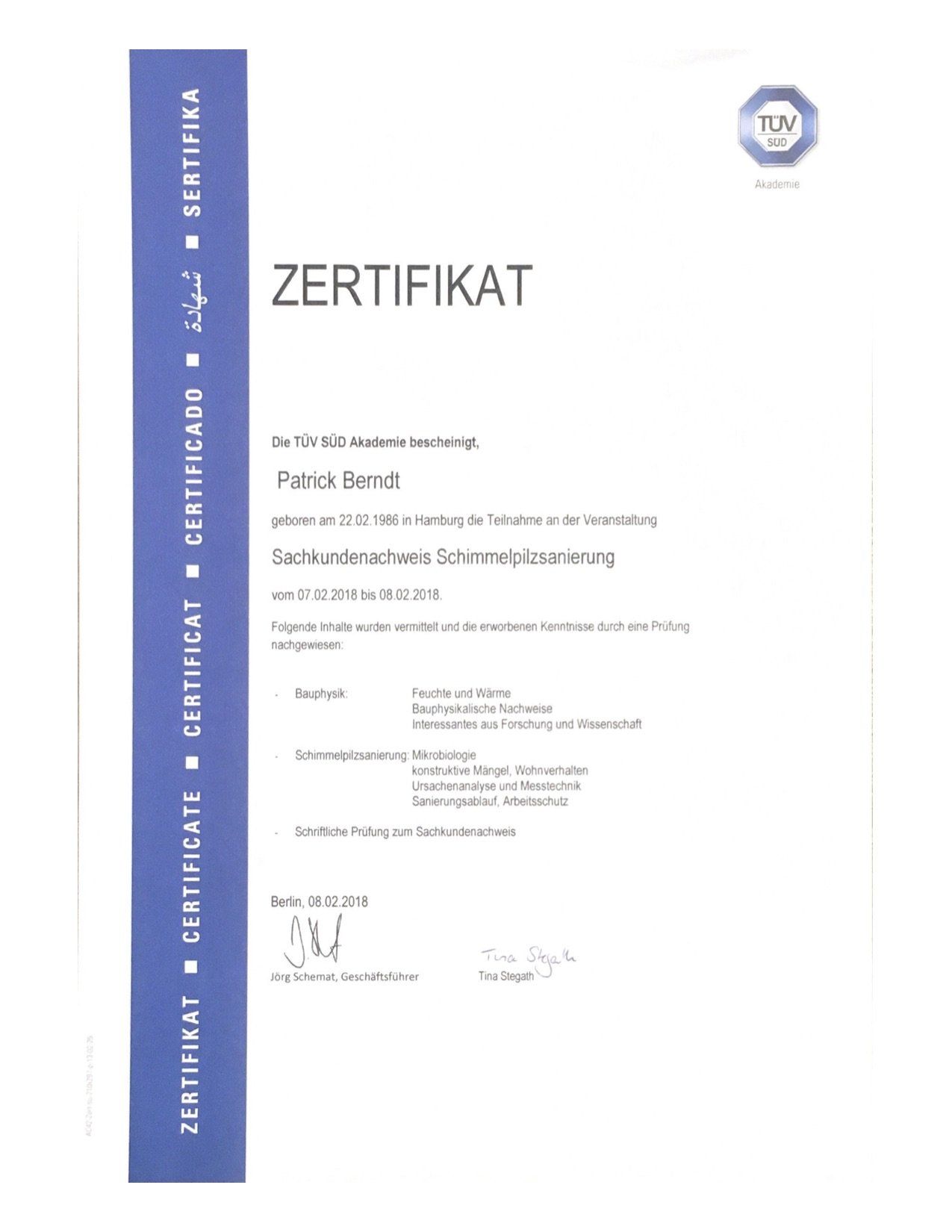 Zertifikat