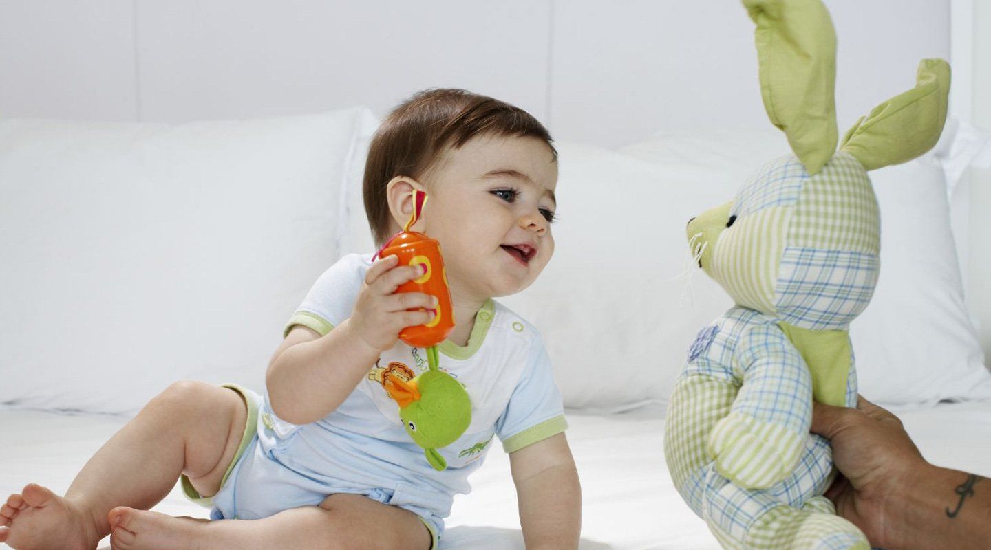 Young child enjoying at preschool