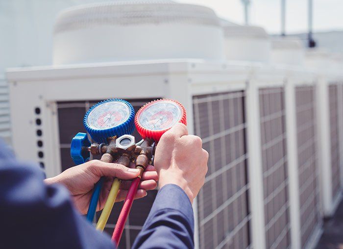 One of our AC repair technicians in Fresno, CA One of our AC repair technicians in Fresno, CA