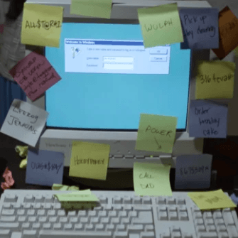 Humorous commercial promoting IT Glue documentation software for managed IT service providers.