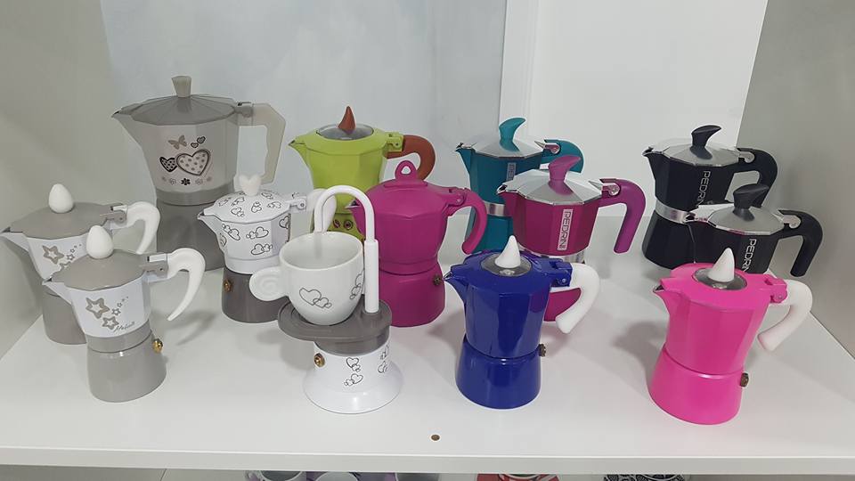 caffettiere colorate