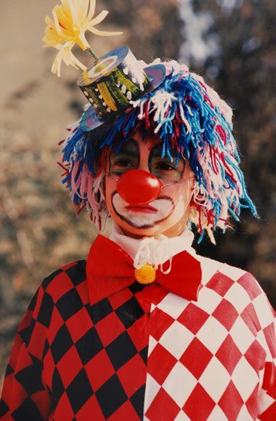 Thomas Haberer als Clown im Kindesalter