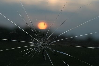 Windshield that needs repair in Houston, Texas