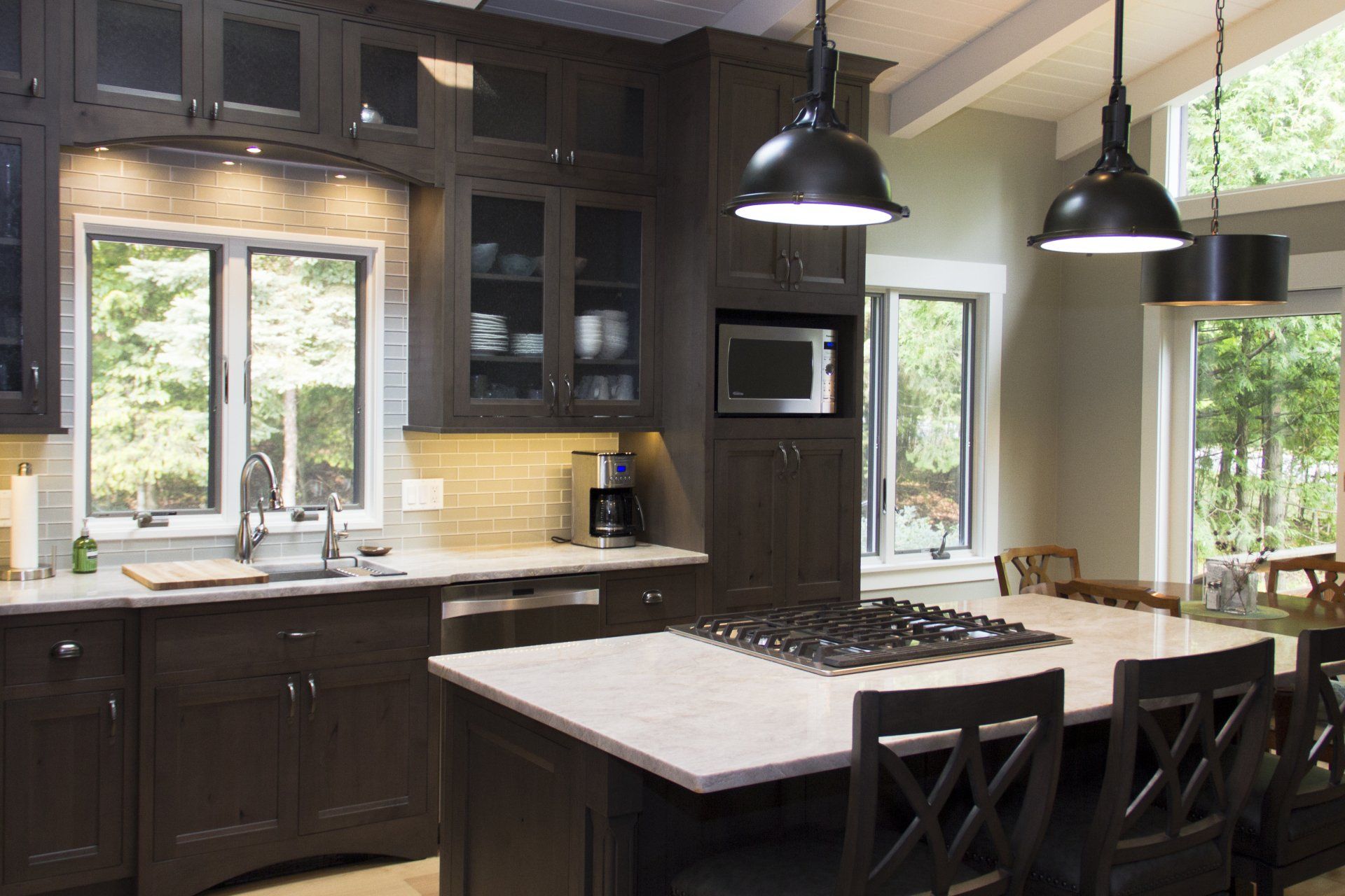 Kitchen Design — Semi Dark Themed Kitchen in Traverse City, MI