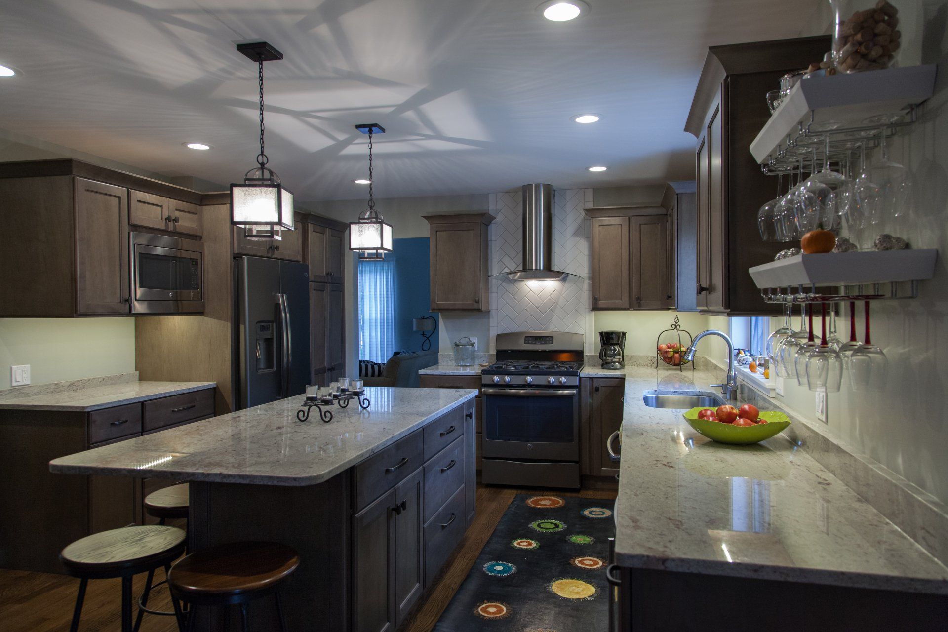 Kitchen Innovation — Kitchen with Marble Countertops in Traverse City, MI