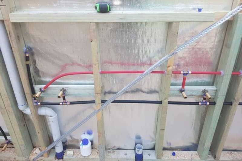 Wall Pipe — Plumbing in Laurieton, NSW