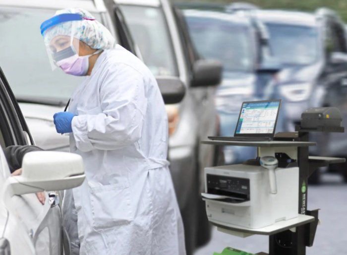 newcastle systems fh series health testing stations in use