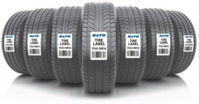 sato label on tire