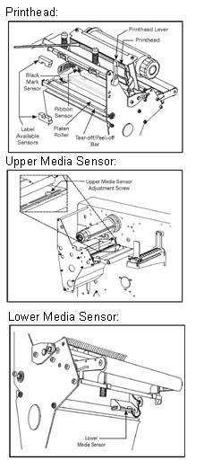 zebra printhead and media sensors