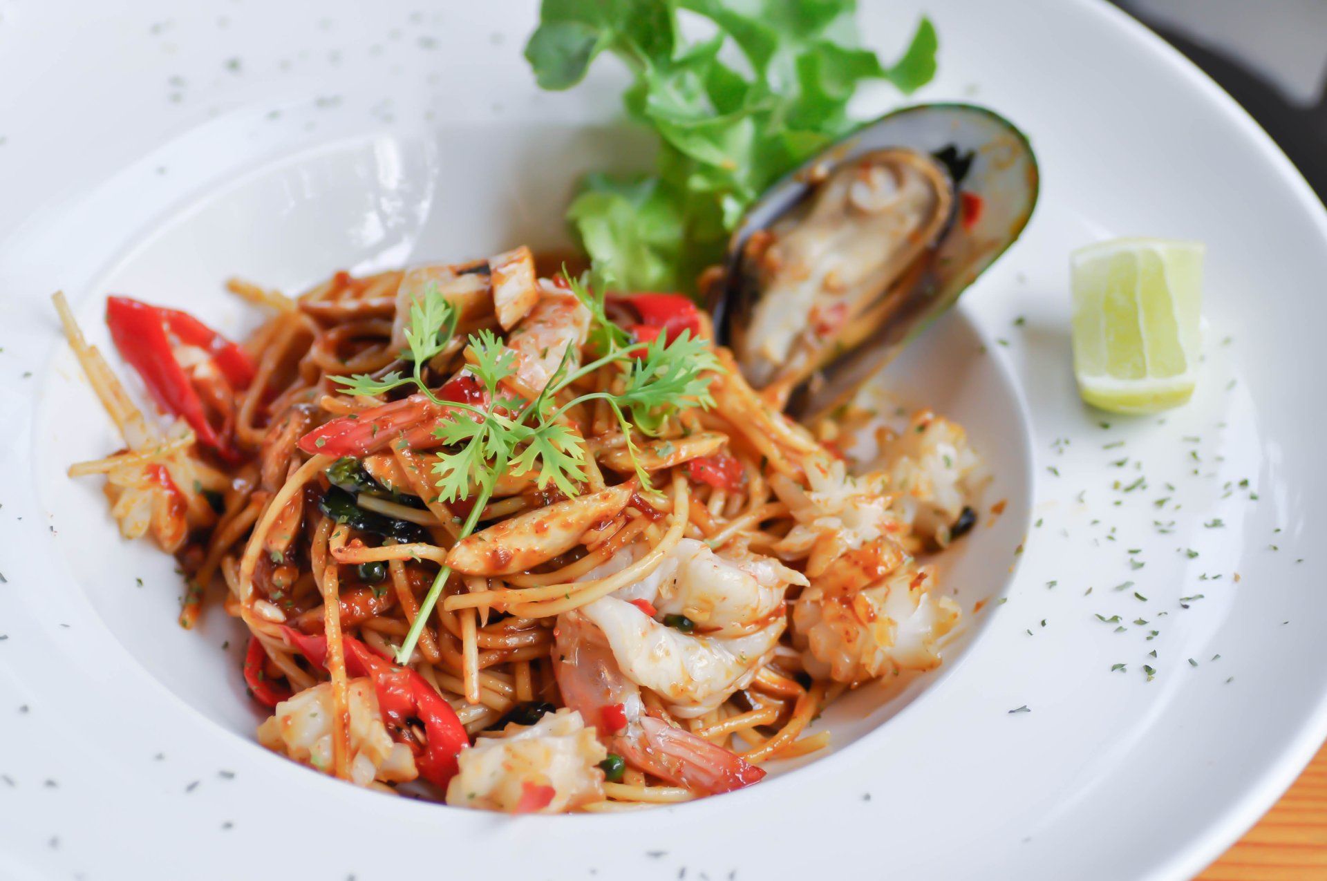 spaghetti con il pesce