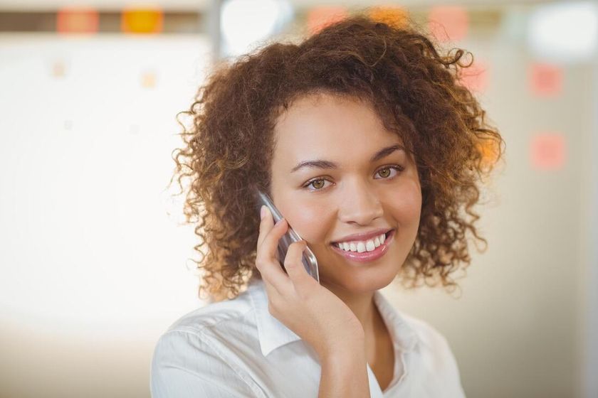 woman on the phone