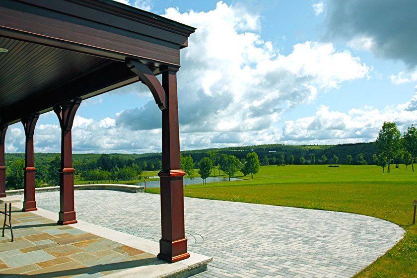 Porch Post — Cazenovia, NY — D.R. Cornue Woodworks