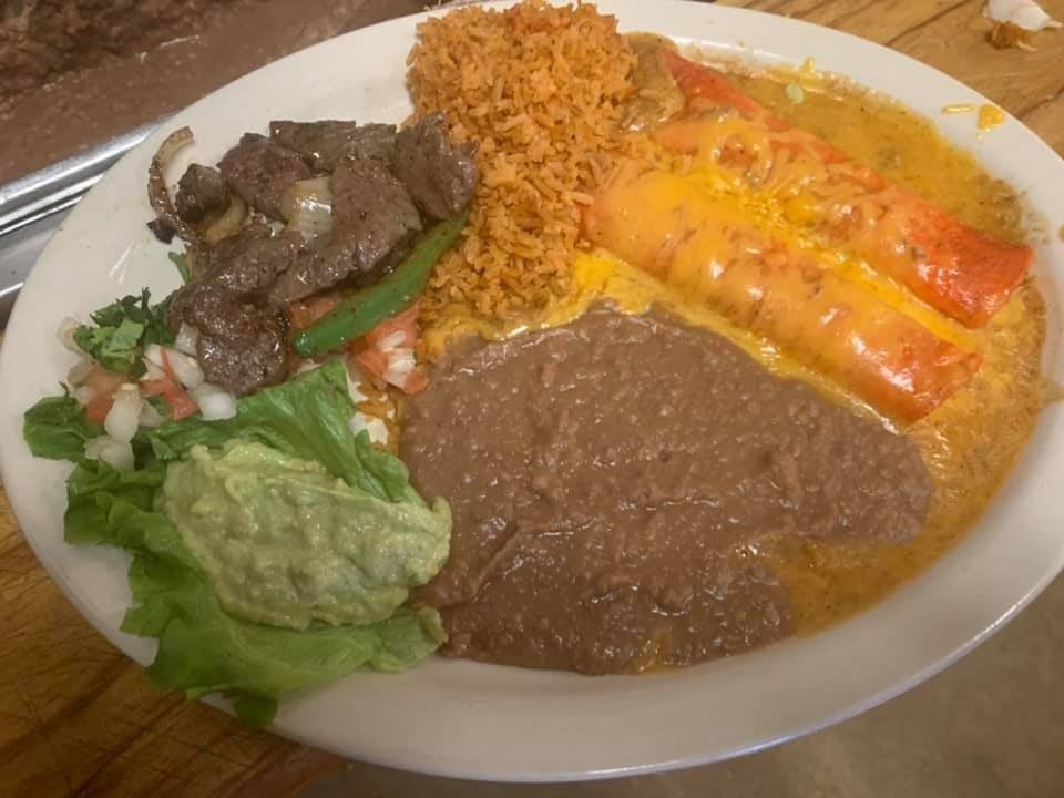 Enchiladas Fajita plate