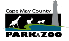 A logo for cape may county park and zoo