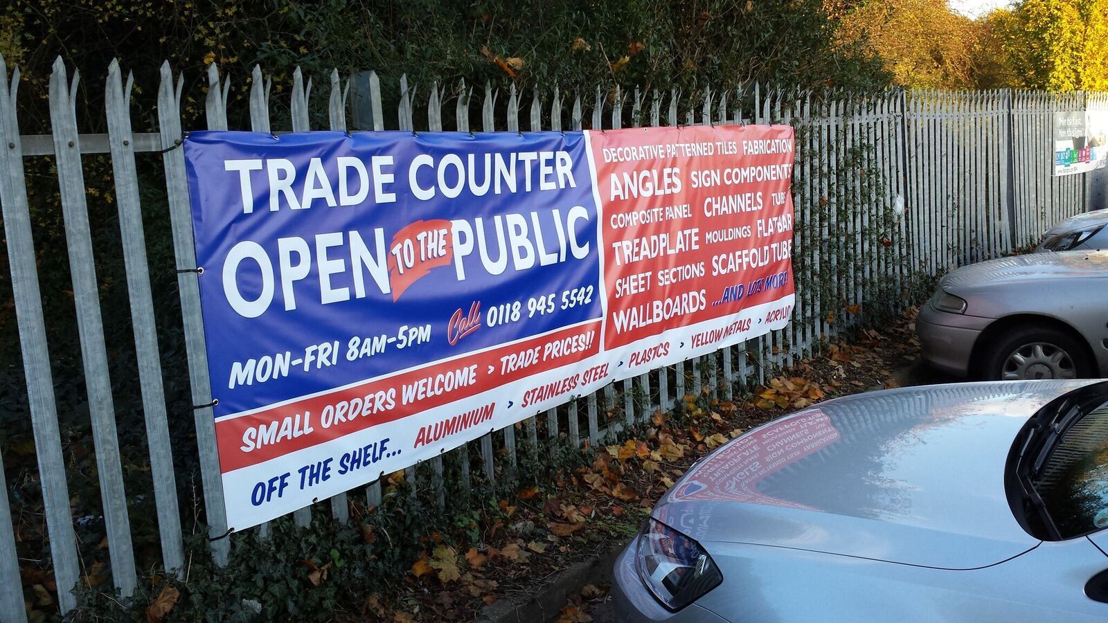 Banner Printing Custom Sizes Available 