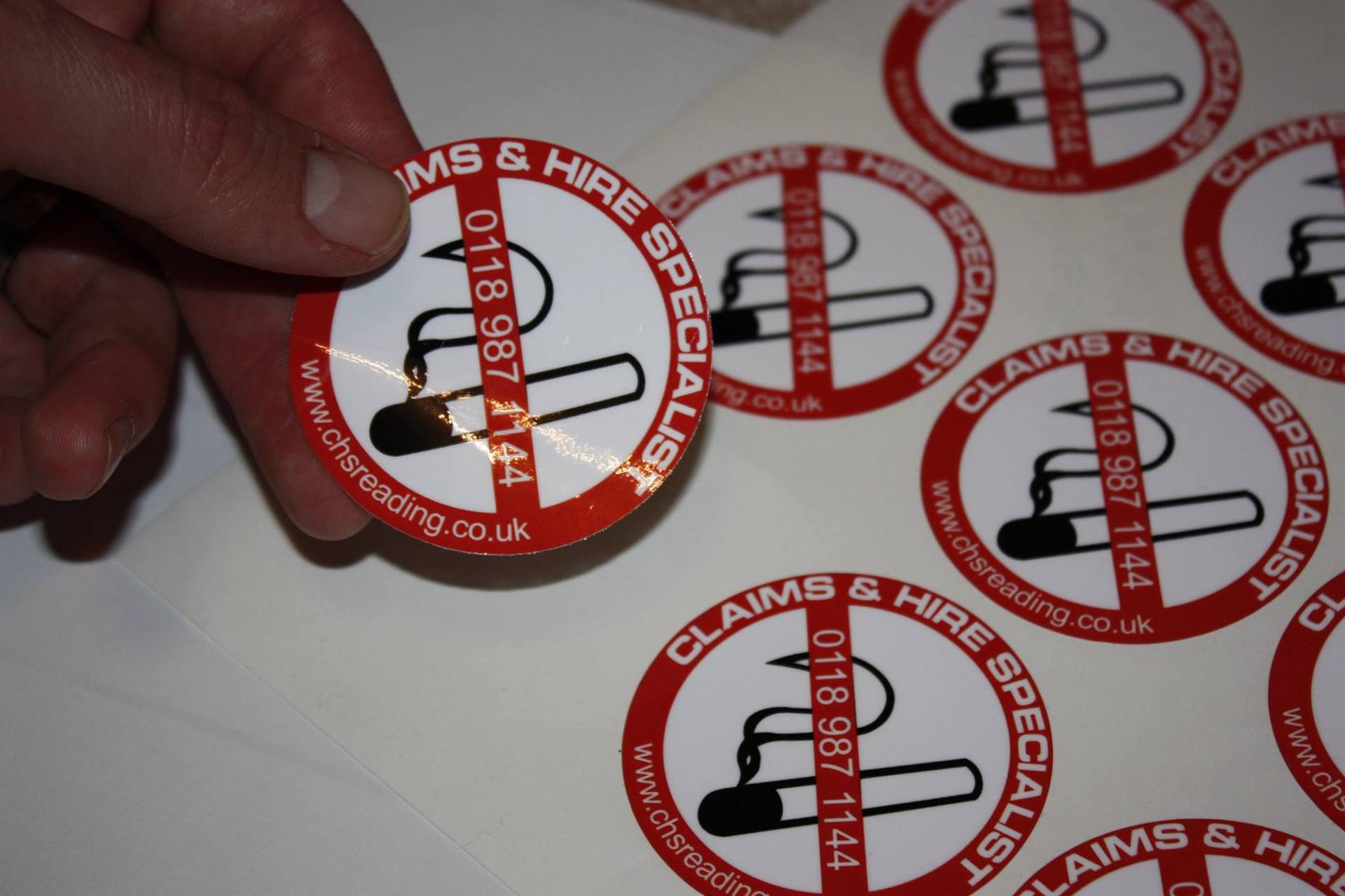 Custom Printed Sticker Full Colour CMYK in Reading