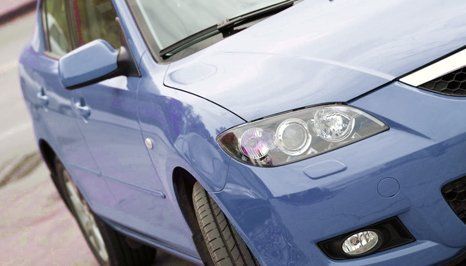 Blue car